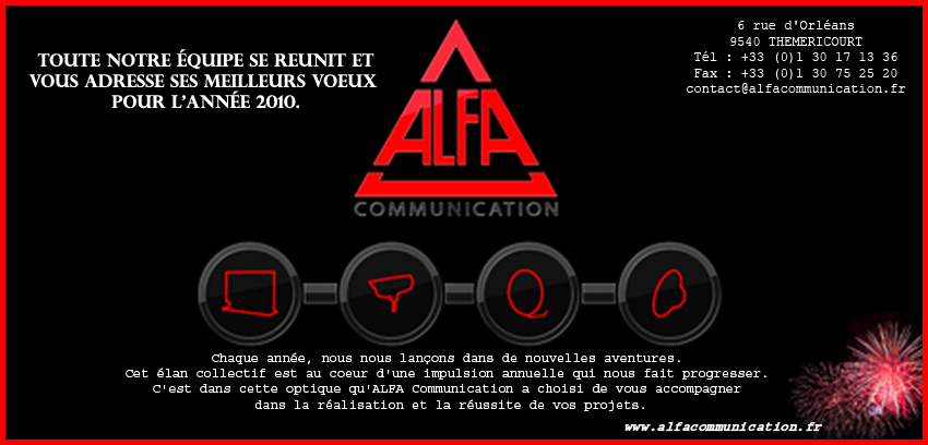 Carte de voeux ALFA 2010