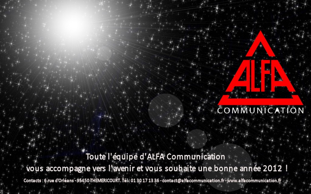 carte voeux alfa communication 2011